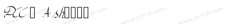 DCC - Ash字体转换